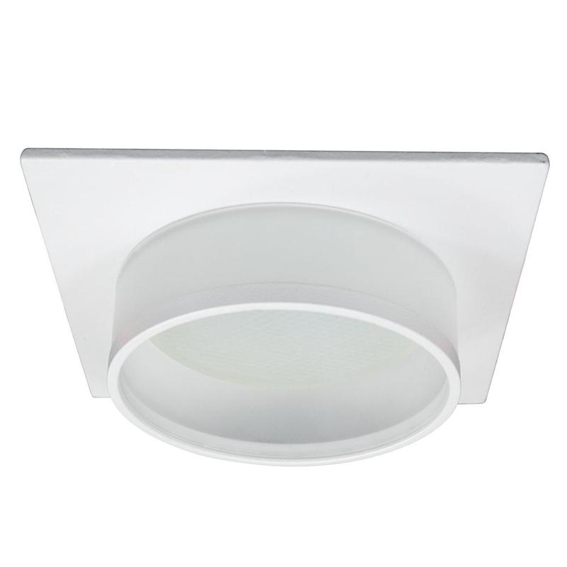 светильник потолочный встраиваемый 15вт 230в gx53 бел. квадрат без лампы dl501 feron 51087 от BTSprom.by