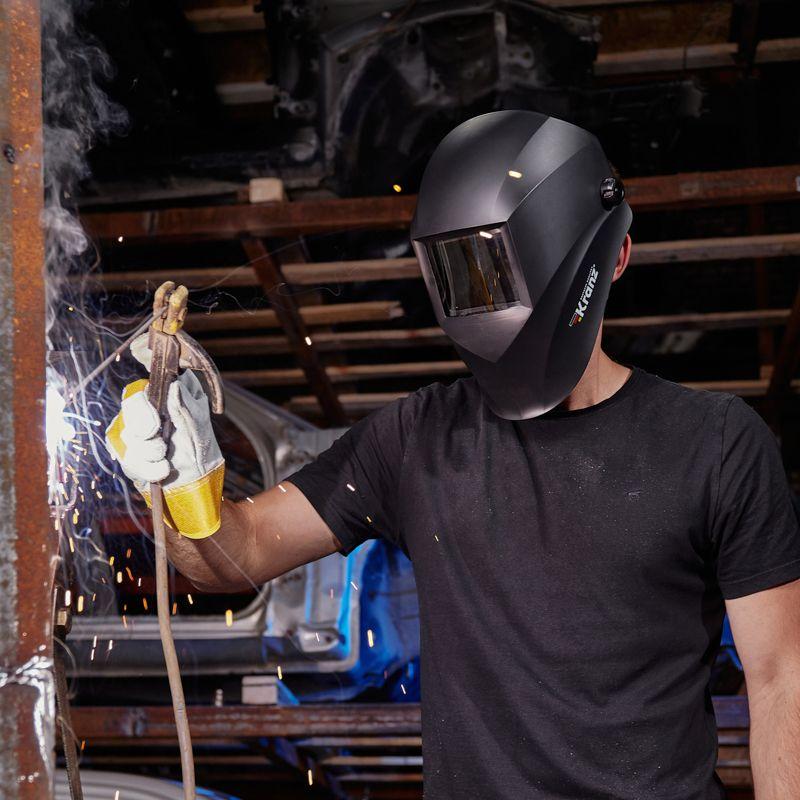  Маска сварщика DIN 9 с черн. минеральным стеклом Kranz KR-16-0798 фото в каталоге от BTSprom.by