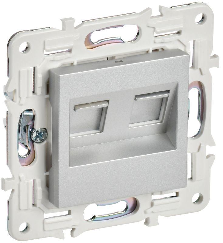 розетка компьютерная двойн. rj45 кат.6 skandy sk-k04s серебр. iek sk-k20-2-k23 от BTSprom.by