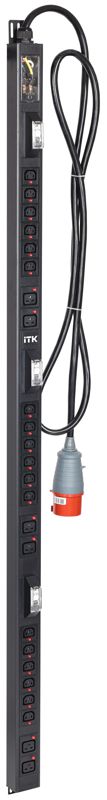 блок распределения питания base pdu pv1113 38u 3ф 32а 18c13 6c19 3м iec60309 itk bs-pv42-18c13-06c19-13 от BTSprom.by