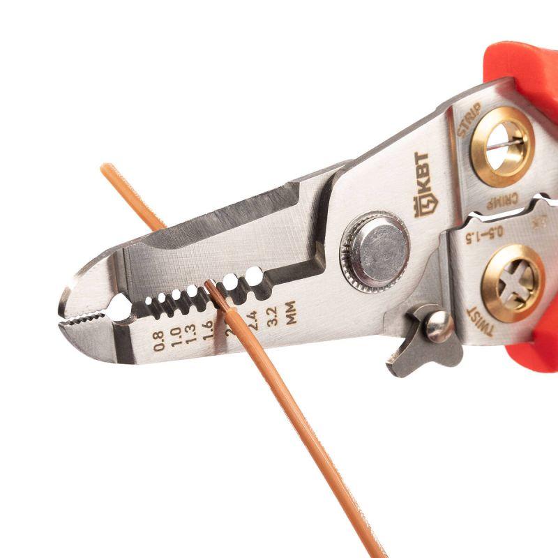  Инструмент для снятия изоляции WSS-02 ПРОФИ КВТ 102399 фото в каталоге от BTSprom.by