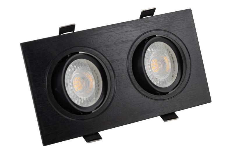 светильник 10вт gu5.3 ip20 led встраив. пластик черн. denkirs 529039 от BTSprom.by