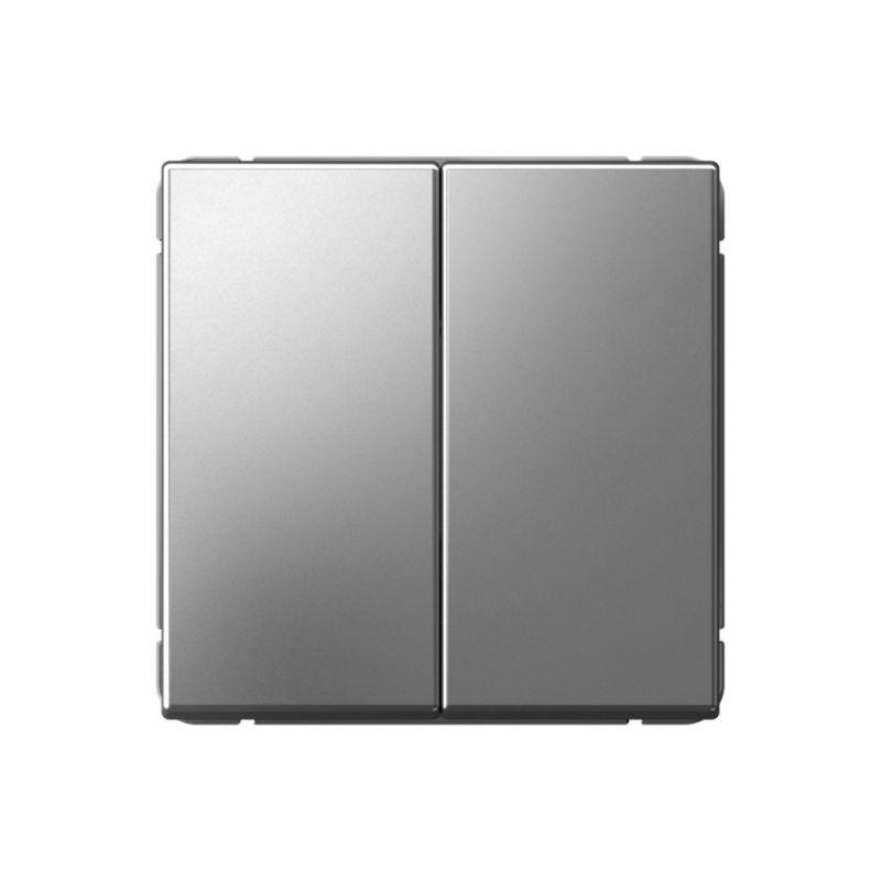  Выключатель 2-кл. ArtGallery 10AX быстрозажим. клем. механизм сталь SE GAL000951S фото в каталоге от BTSprom.by