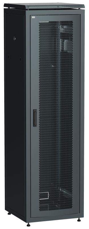 шкаф сетевой linea n 19дюйм 38u 600х600мм перфорир. передн. дверь черн. itk ln05-38u66-p от BTSprom.by