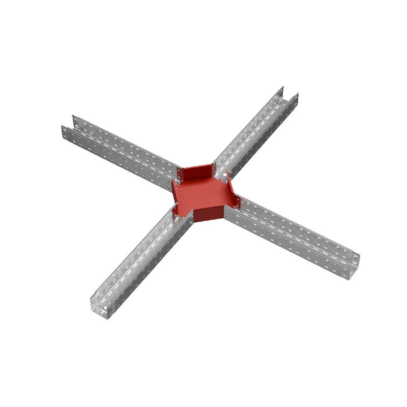 Ответвитель для лотка Х-образ. 100х100 сталь 1мм "ПЛЮС" XDplus100-100 КМ PL0616 фото в каталоге от BTSprom.by
