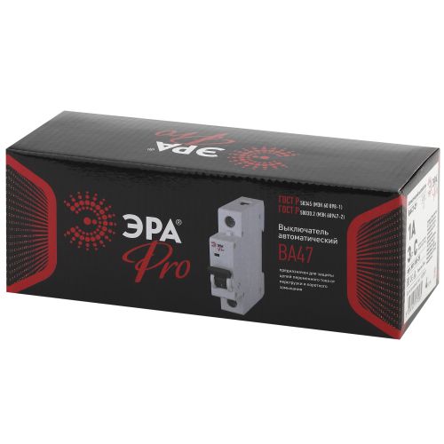  Выключатель автоматический модульный 3п C 1А ВА47-29 Pro NO-900-35 ЭРА Б0031767 фото в каталоге от BTSprom.by