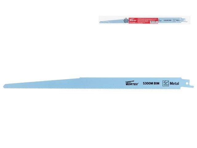 пилка сабельная по металлу s300m (1 шт.) wortex высококачественная быстрорежущая сталь, 300 мм длина (пропил прямой, тонкий, для базовых работ) от BTSprom.by