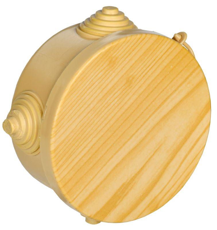 коробка распаячная оп км d85х40 ip54 4 ввода сосна iek uko21-085-040-000-k34-54 от BTSprom.by