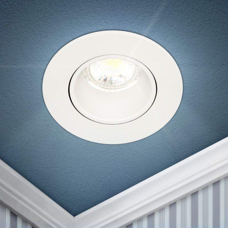 светильник встраиваемый декоративный kl90 wh mr16/gu5.3 бел. пластик. эра б0054369 от BTSprom.by