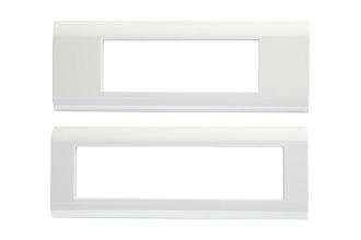рамка горизонтальная французский стандарт 8 модулей 45 22.5мм бел. eurolan 16m-00-28wt от BTSprom.by