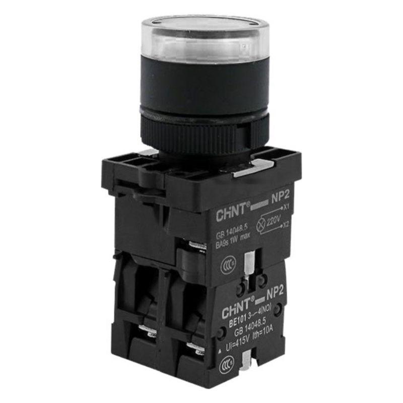 кнопка управления np2-ew3165 1но+1нз ac/dc230в(led) ip40 (r) бел. chint 575305 от BTSprom.by