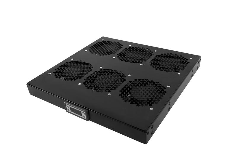 модуль вентиляторный r-fan-6k-1u-9005 19дюйм 1u 6 вентиляторов регулир. глуб. 390-750мм с контроллером черн. rem 1500773 от BTSprom.by