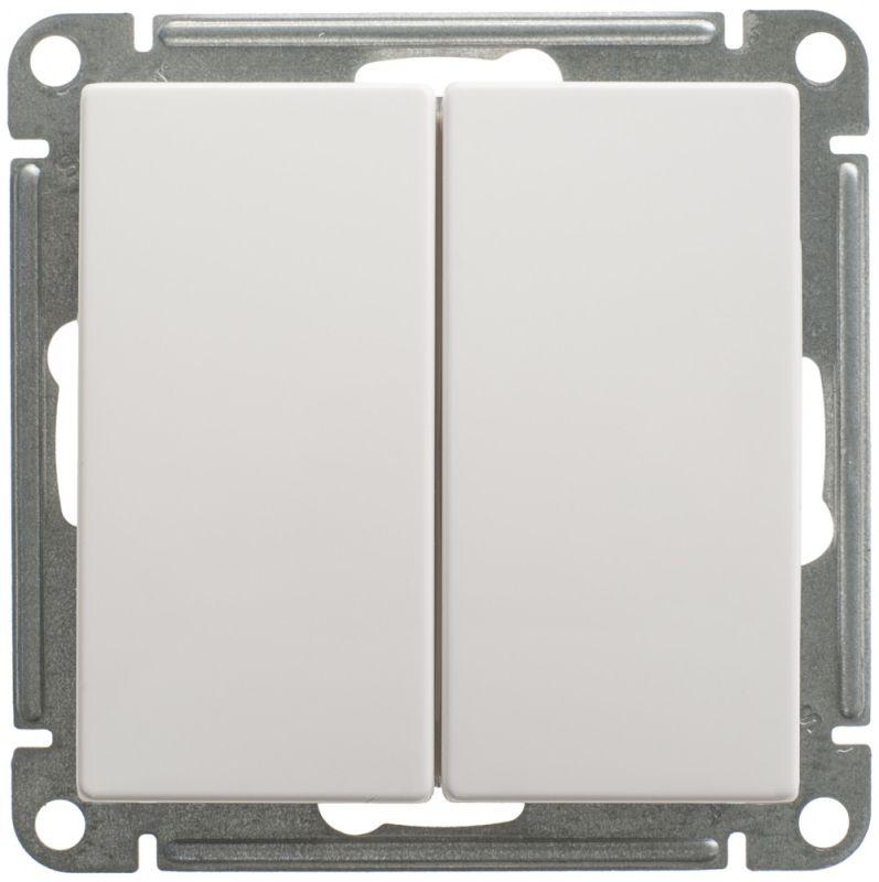 переключатель проходной 2-кл. сп w59 10а ip20 10ax механизм бел. se vs610-256-1-86 от BTSprom.by