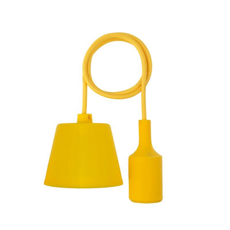  Патрон E27 силиконовый со шнуром 1м желт. Rexant 11-8889 фото в каталоге от BTSprom.by