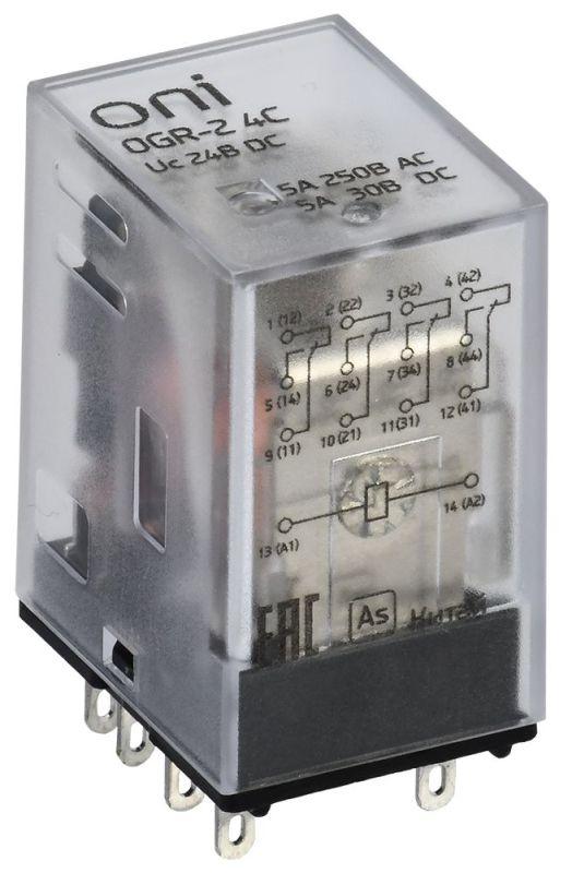 реле общего назначения ogr-2 4c 24в dc oni ogr-2-4c-dc24v от BTSprom.by