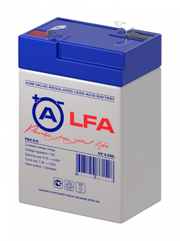  Аккумулятор 6В 4.5А.ч LFA FB4.5-6 LFA фото в каталоге от BTSprom.by