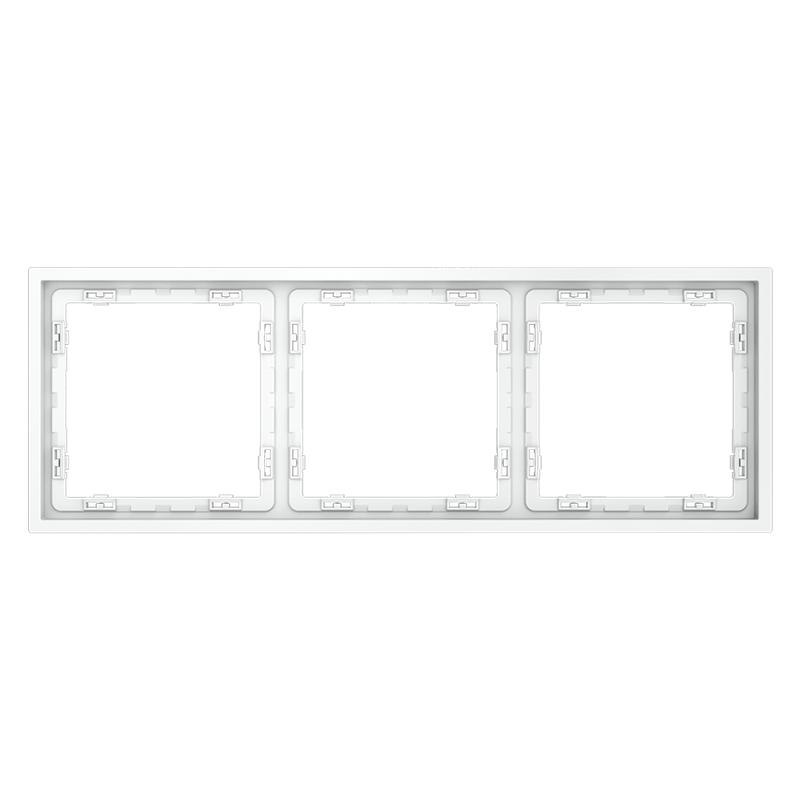  Рамка 3-м S70 пластик. бел. матов. Voltum VLS100302 фото в каталоге от BTSprom.by