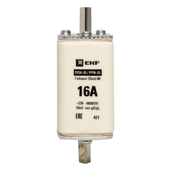  Вставка плавкая ППН-33 160/6А габарит 00 PROxima EKF fus-33/160/6 фото в каталоге от BTSprom.by