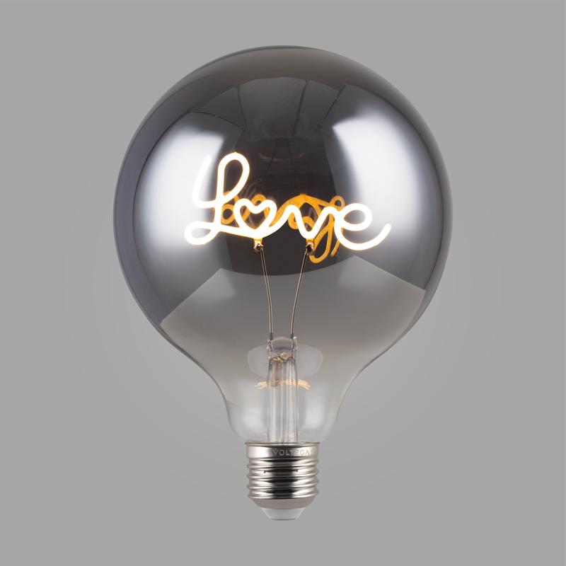 Лампа светодиодная филаментная Loft 271 G125 4Вт 3000К E27 Voltega 8523 фото в каталоге от BTSprom.by