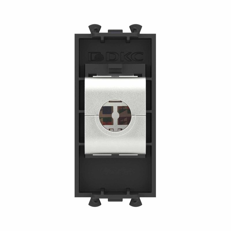  Розетка компьютерная 1мод. Avanti "Черный матовый" RJ45 кат.6 без шторок экранир. модульная механизм DKC 4412791 фото в каталоге от BTSprom.by