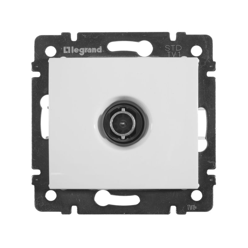  Розетка телевизионная TV СП Valena 1.5дБ 2400МГц с топологией "звезда" механизм бел. IEK 774429 фото в каталоге от BTSprom.by