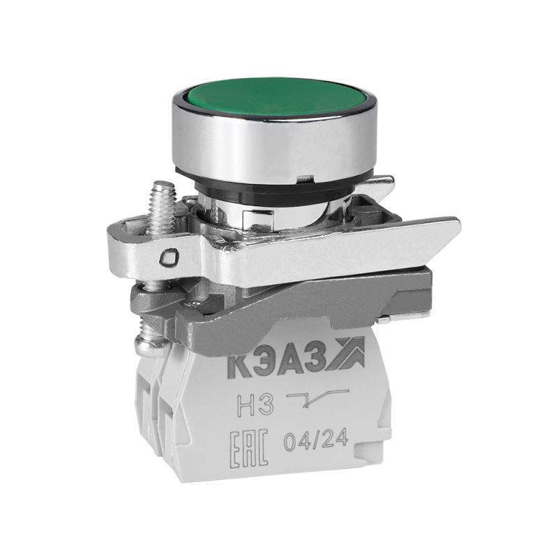 кнопка кме4511мс зел. 1но+1нз цилиндр ip54 кэаз 354450 от BTSprom.by