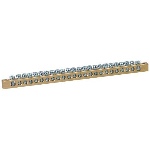 шина no-122-11 pen "земля-ноль" 6х9мм 24/2 с креплениями по краям латунь эра б0047225 от BTSprom.by