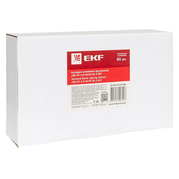  Колодка клеммная ST-2.5-NLPE 30A пружинная EKF plc-jxb-st-2.5-nlpe фото в каталоге от BTSprom.by