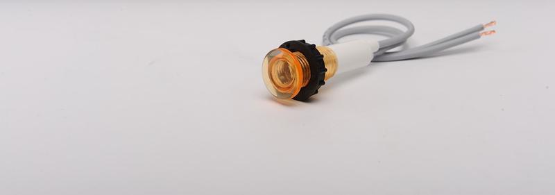арматура сигнальная 10мм с силиконовым проводом 220в желт. emas s100ls от BTSprom.by