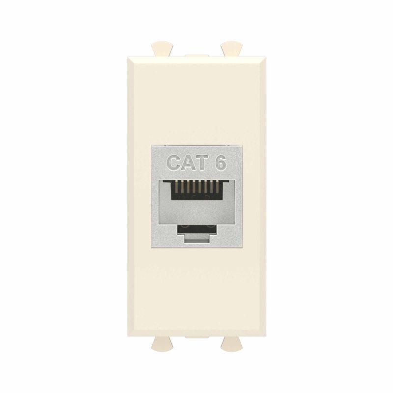 розетка компьютерная 1мод. avanti "ванильная дымка" rj45 кат.6 без шторок экранир. модульная механизм dkc 4405791 от BTSprom.by