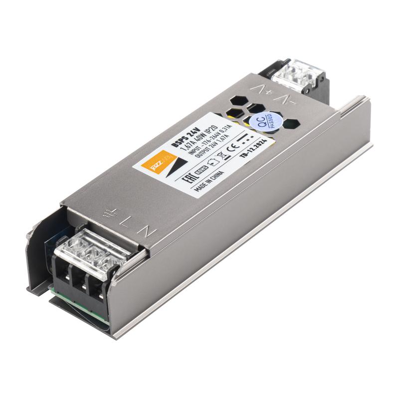  Блок питания для светодиодной ленты 40Вт 1.67А 24В IP20 BSPS метал. Pro JazzWay 5018471 фото в каталоге от BTSprom.by