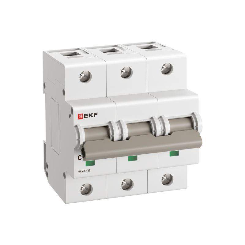 выключатель автоматический 3п c 40а 15ка ва 47-125 proxima ekf mcb47125-3-40c от BTSprom.by