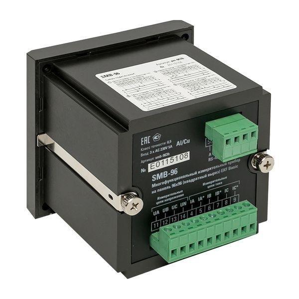  Прибор измерительный многофункциональный SMB-96 на панель 96х96 квадрат. вырез Basic EKF sm-963b фото в каталоге от BTSprom.by