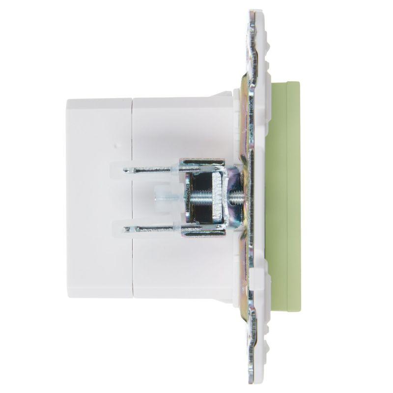  Розетка USB A+C 18Вт SKANDY SK-R13G мятный IEK SK-U22-018-K06 фото в каталоге от BTSprom.by