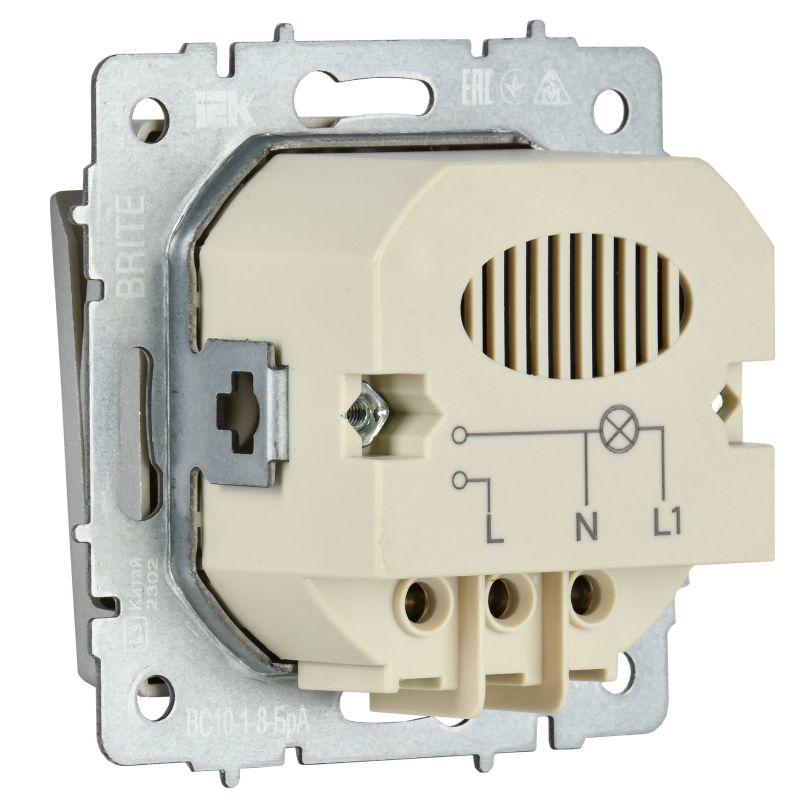  Выключатель карточный BRITE 30А ВС10-1-8-БрА механизм алюм. IEK BR-V11-0-10-K47 фото в каталоге от BTSprom.by