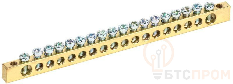 Шина PEN "земля-ноль" 6х9мм 18/2 (18групп/крепеж по краям) IEK YNN11-18-100 фото в каталоге от BTSprom.by  Шина PEN "земля-ноль" 6х9мм 18/2 (18групп/крепеж по краям) IEK YNN11-18-100 фото в каталоге от BTSprom.by