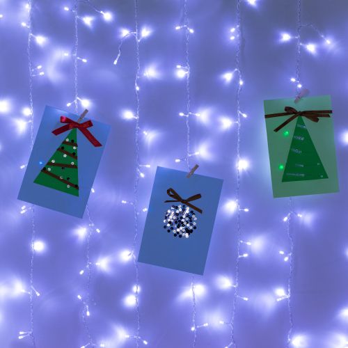  Гирлянда светодиодная "Занавес" 3х3м 300LED холод. бел. 220В Holiday INZL-02Z Intro Б0060440 фото в каталоге от BTSprom.by