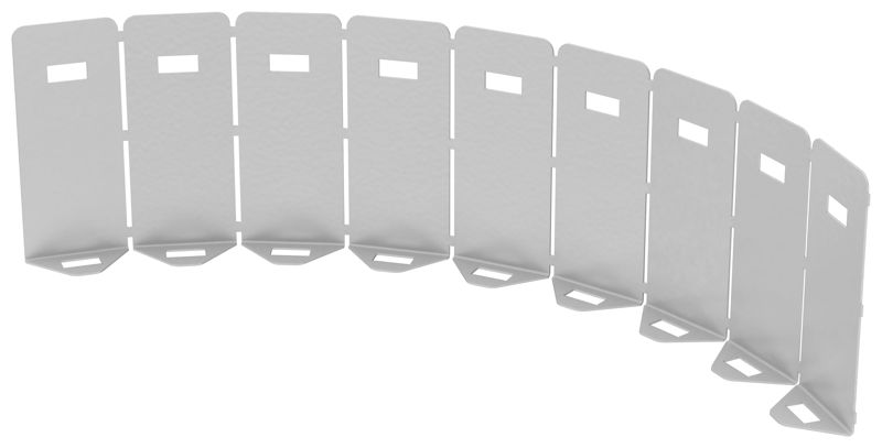 Перегородка разделительная 100мм универс. горизонт. для аксессуаров RAL 9016 IEK CRP02-0-100-9016 от BTSprom.by