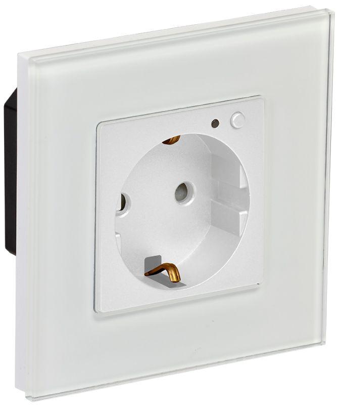 розетка сп 16а wifi+ble стекл/р. защ. шторки iteq smart бел. oni it-r16sfwbg-k01 от BTSprom.by