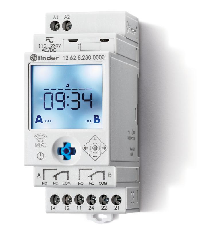 реле времени цифровое недельное 16а 110…230в ac/dc 1co nfc 35мм ip20 монтаж на рейку 35мм finder 126282300000 от BTSprom.by