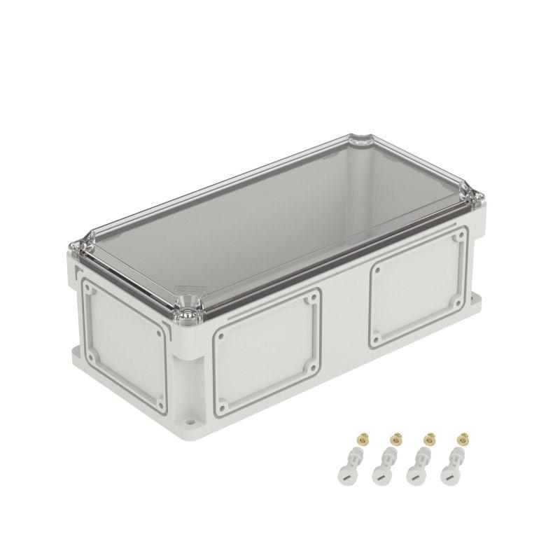 корпус 400х200х146мм ip67 с прозр. крышкой 21мм с фланцами пластик. dkc 542211 от BTSprom.by