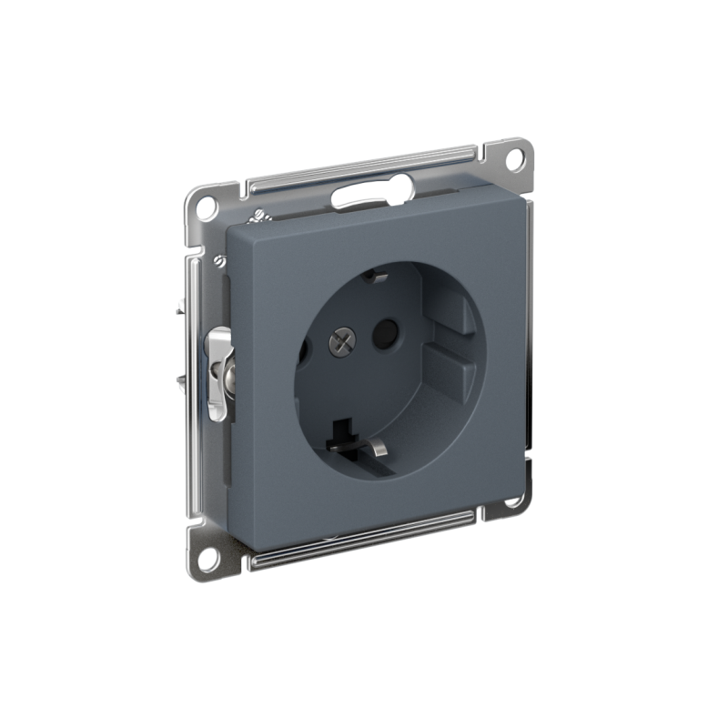 розетка atlasdesign 16а с заземл. защ. шторки быстрозажим. клем. механизм грифель se atn000745s от BTSprom.by