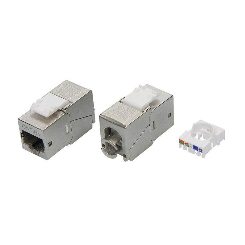 модуль keystone rj45 cat6a экранир. 90град. (форм-фактор s19) серебр. dkc rnk6af90tl от BTSprom.by