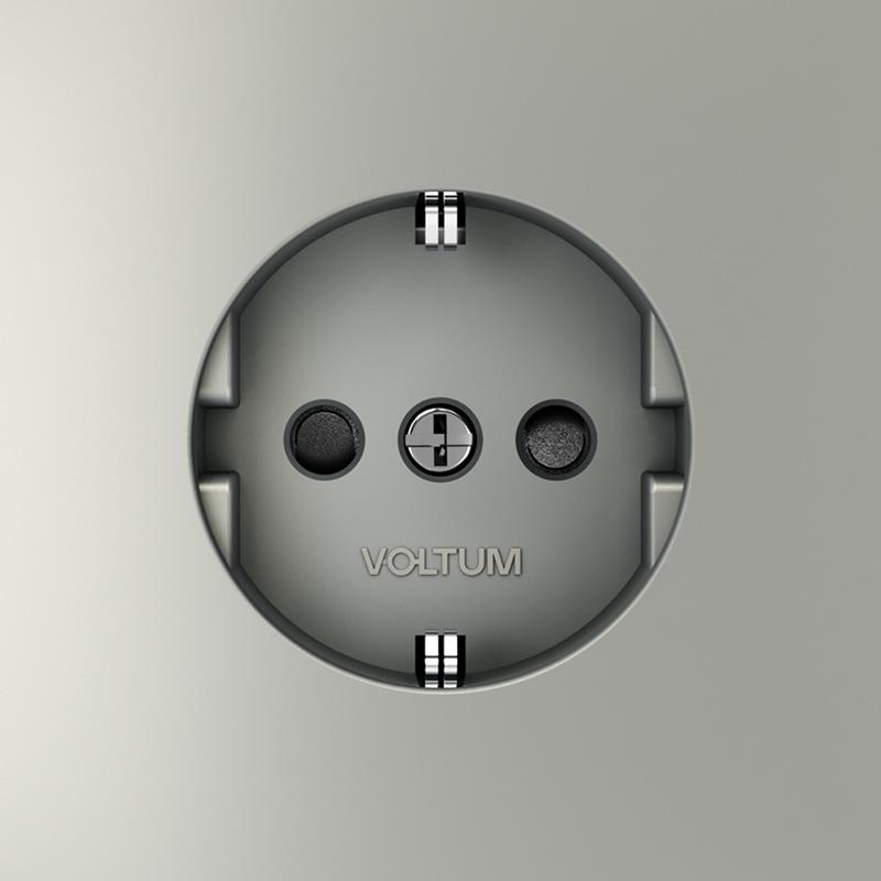  Розетка 1-м СП S70 16А с заземл. защ. шторки механизм сталь Voltum VLS040205 фото в каталоге от BTSprom.by