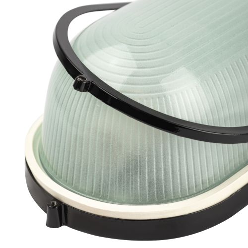  Светильник НБП 04-100-001 1х100Вт E27 IP54 акватермо алюм./стекло овал черн. Эра Б0063863 фото в каталоге от BTSprom.by