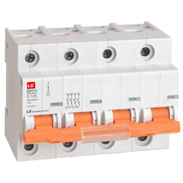 выключатель автоматический модульный 4п c 125а 10ка bkh ls electric 061403848b от BTSprom.by