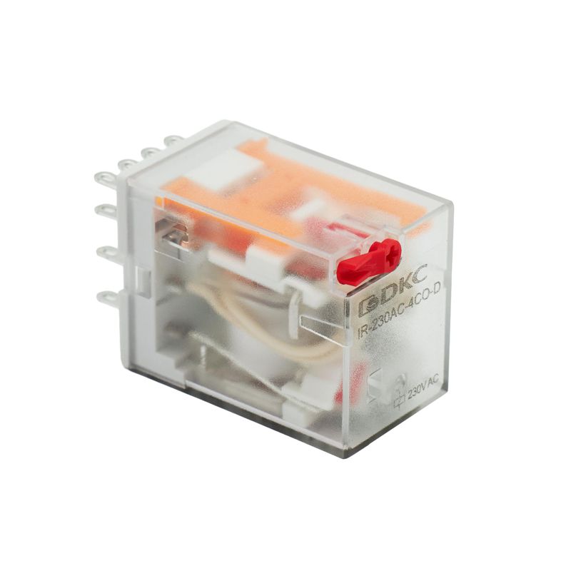 реле одиночное 230в ac до 6а 4 прекидн. контакта dkc ir-230ac-4co-d от BTSprom.by