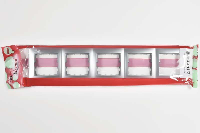  Рамка 5-м Karina Life горизонт. матов. серебр. LEZARD 708-4300-150 фото в каталоге от BTSprom.by