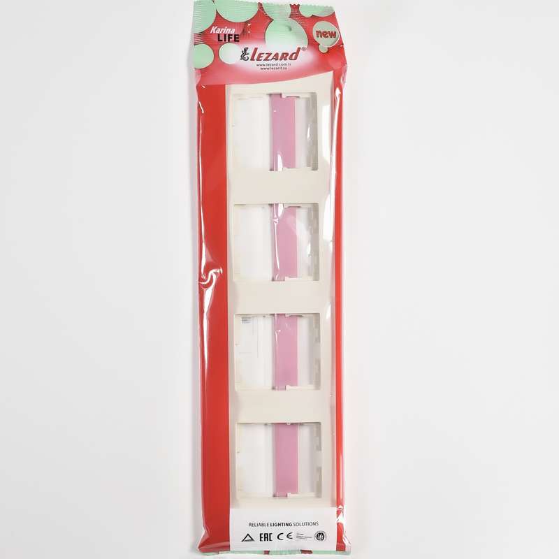  Рамка 4-м Karina Life вертикал. крем. LEZARD 708-0300-154 фото в каталоге от BTSprom.by