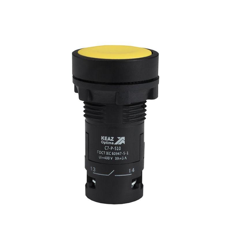 кнопка optisignal compact d22 с7-p-501 желт. 1нз xb7na52 кэаз 362028 от BTSprom.by